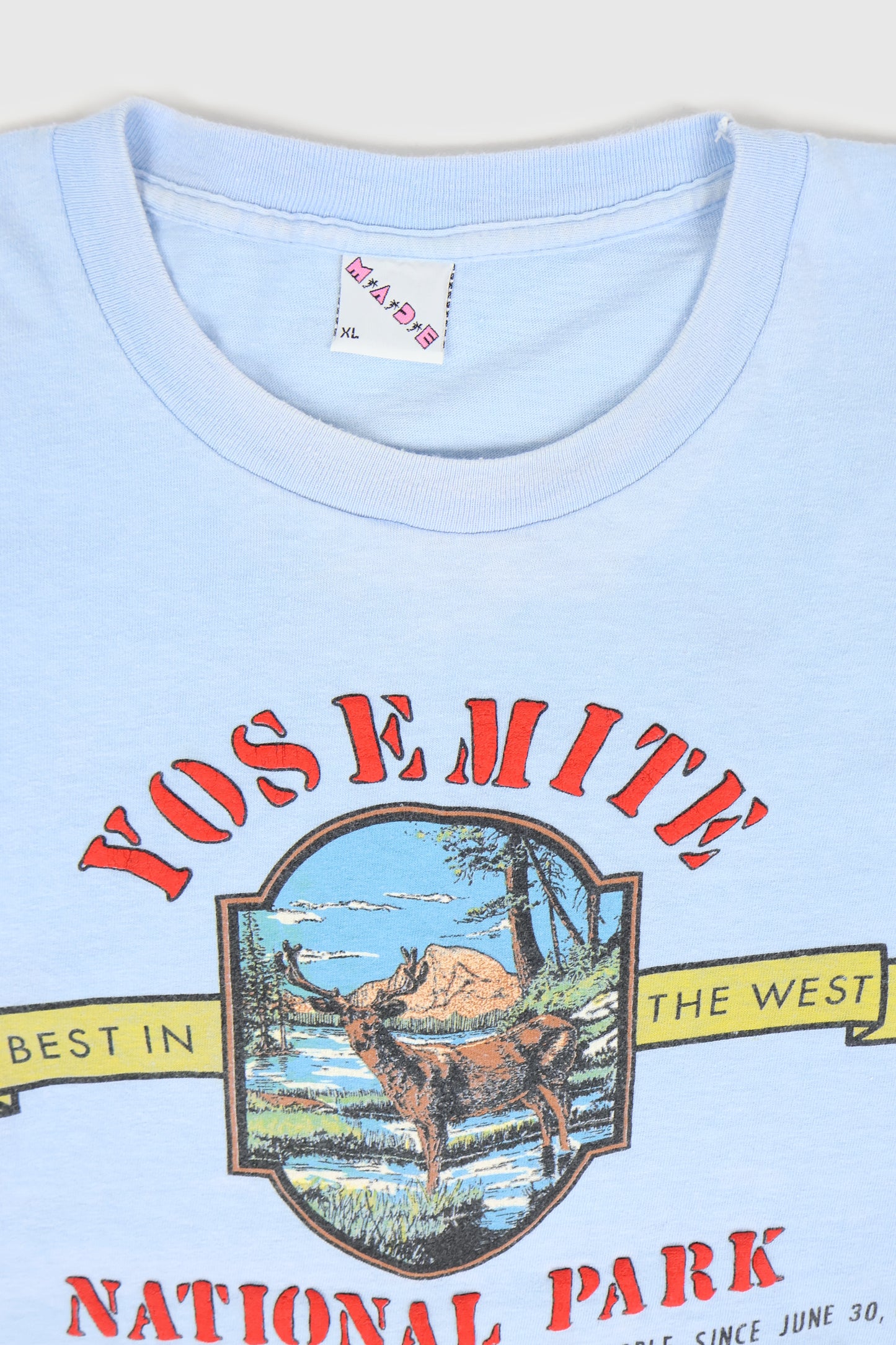 Vintage Cropped Yosemite National Park Tee Image 2