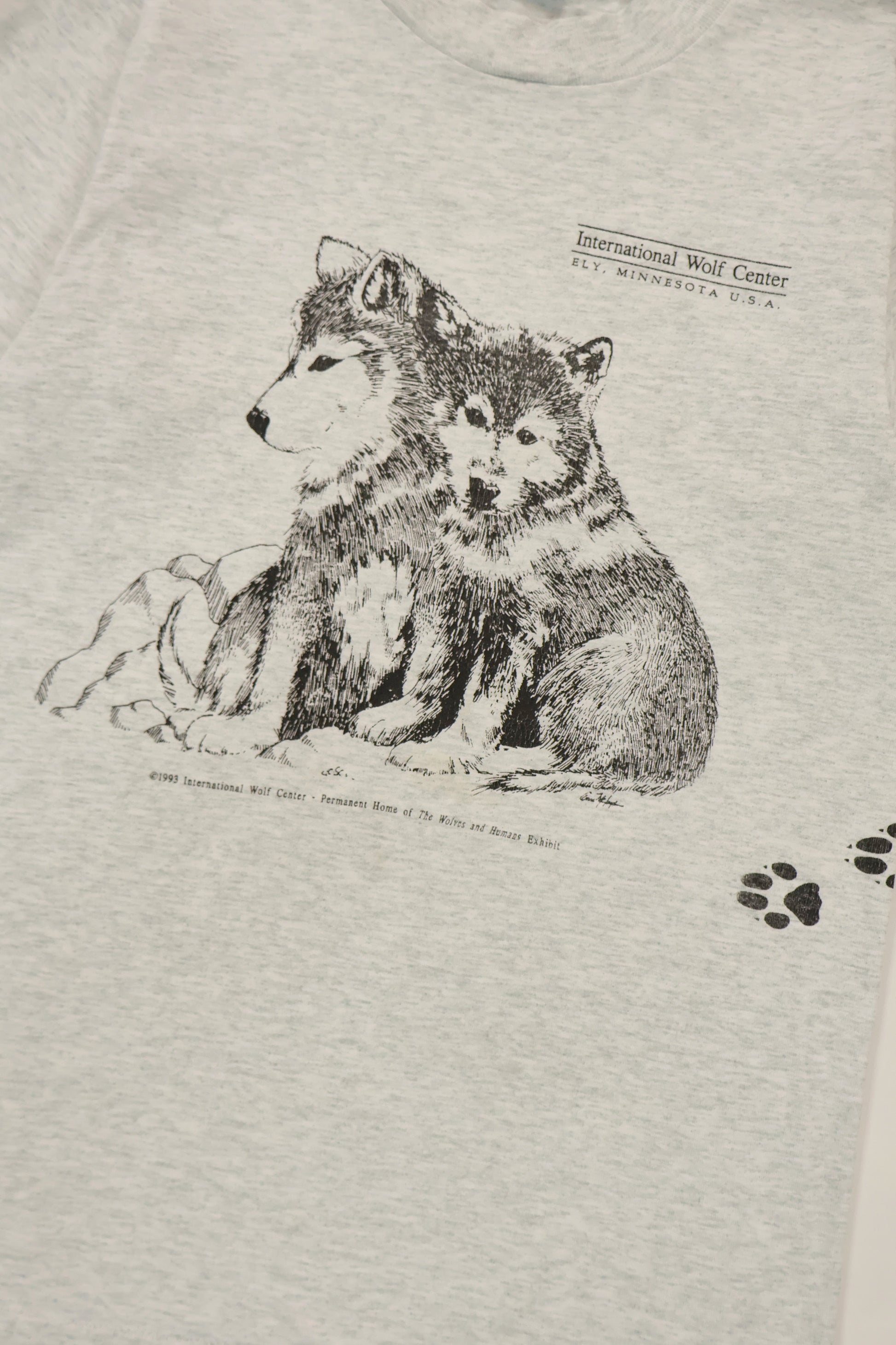 Vintage Wolf Center Tee Image 4