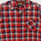 Vintage Red Plaid Button-Down Shirt Image 1