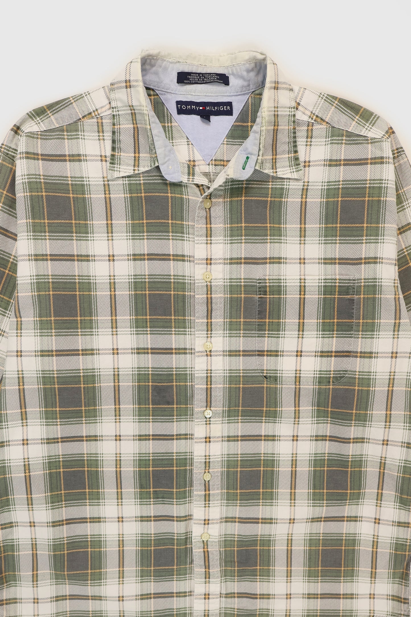 Vintage Tommy Hilfiger Frayed Button-Down Shirt Image 1