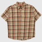Vintage Short Sleeve Cut-Off Button-Down Shirt Image 0