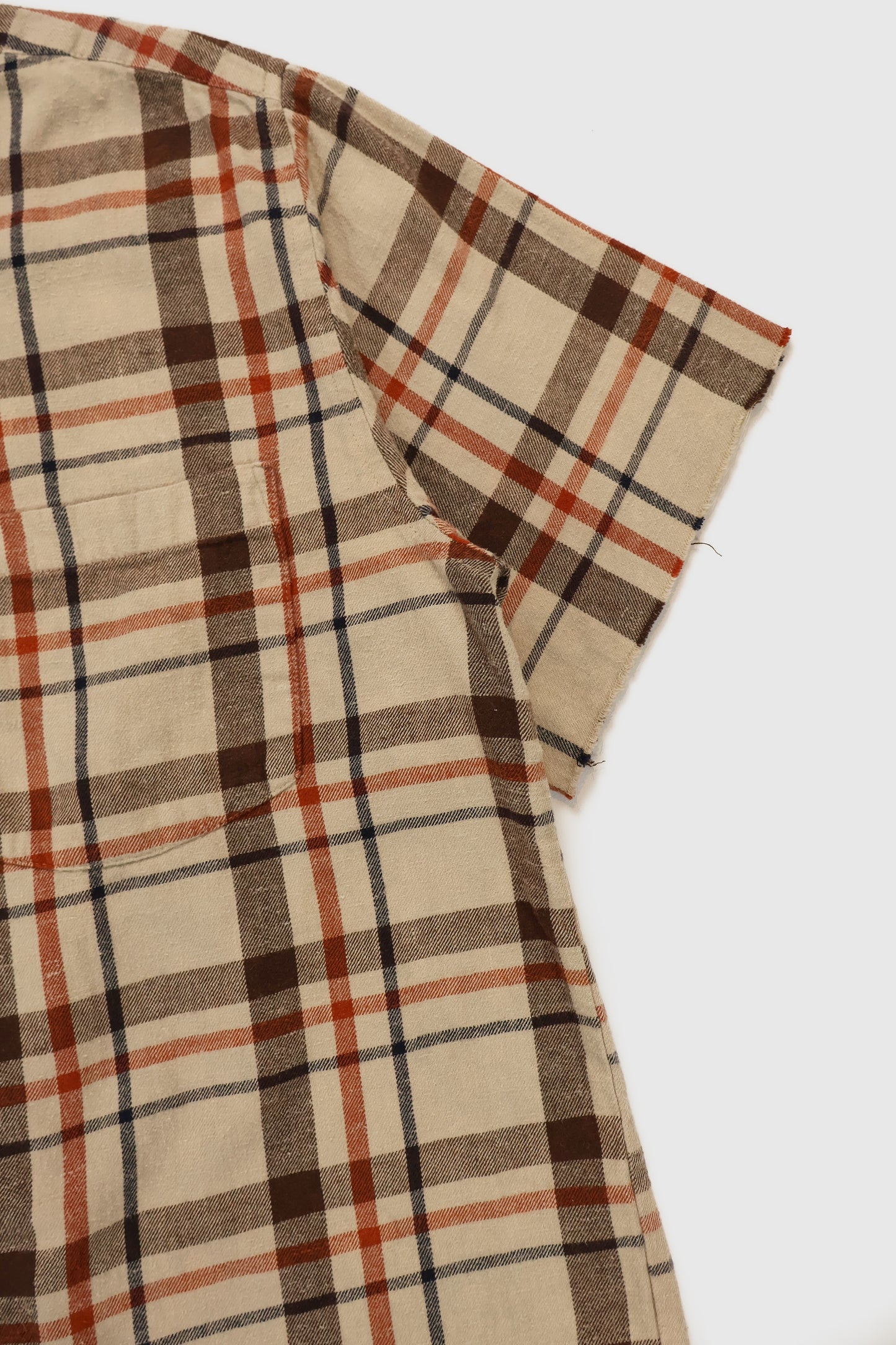 Vintage Short Sleeve Cut-Off Button-Down Shirt Image 3