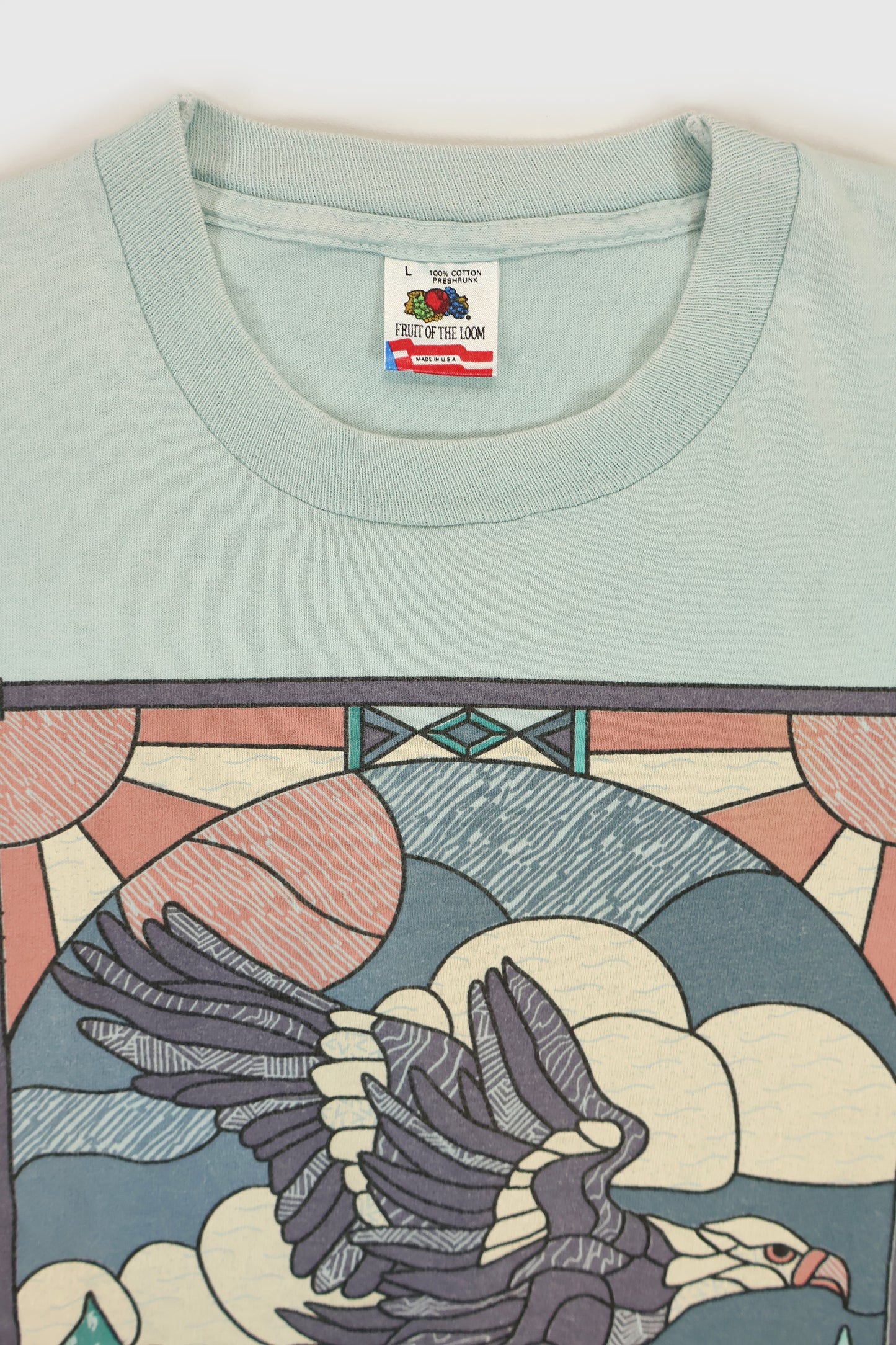 Vintage Cropped Eagle Mosaic Tee Image 2
