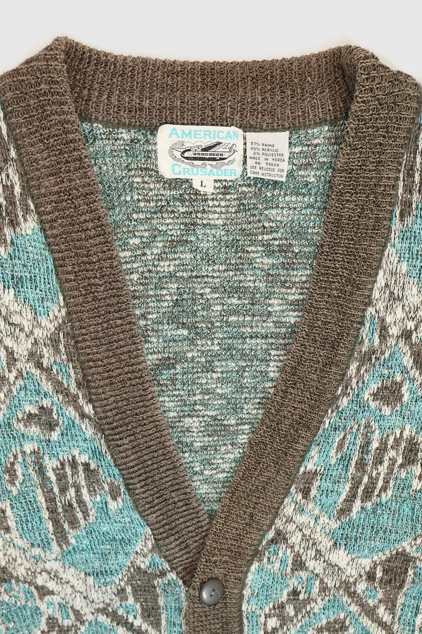Vintage Knit Cardigan Sweater Image 3