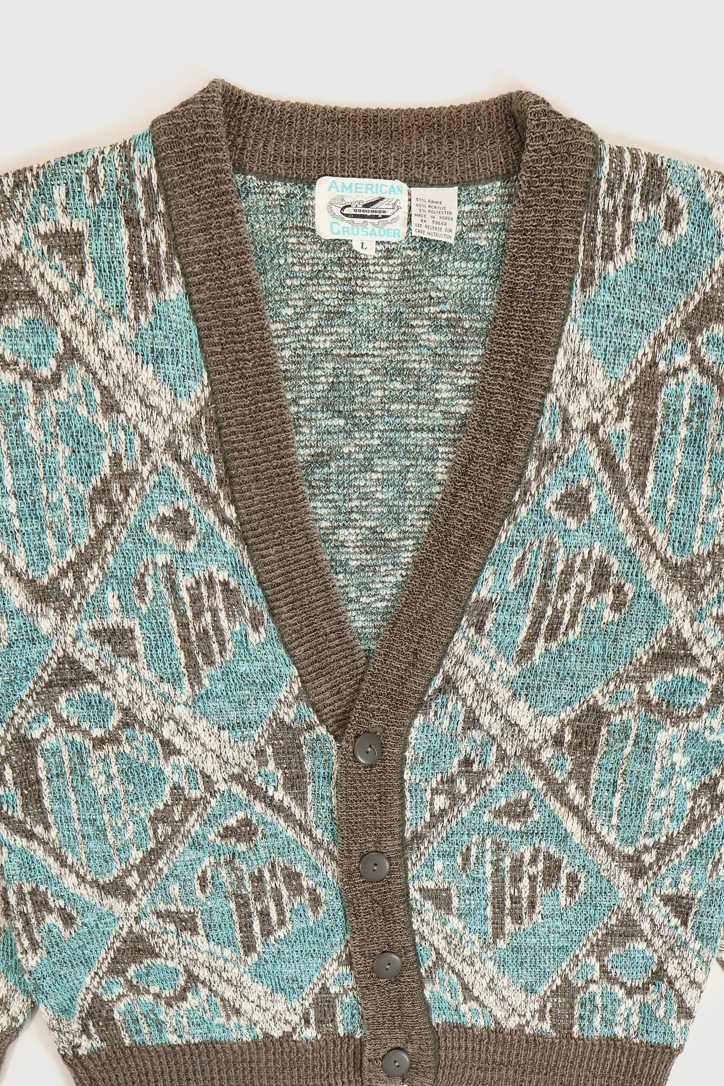 Vintage Knit Cardigan Sweater Image 2