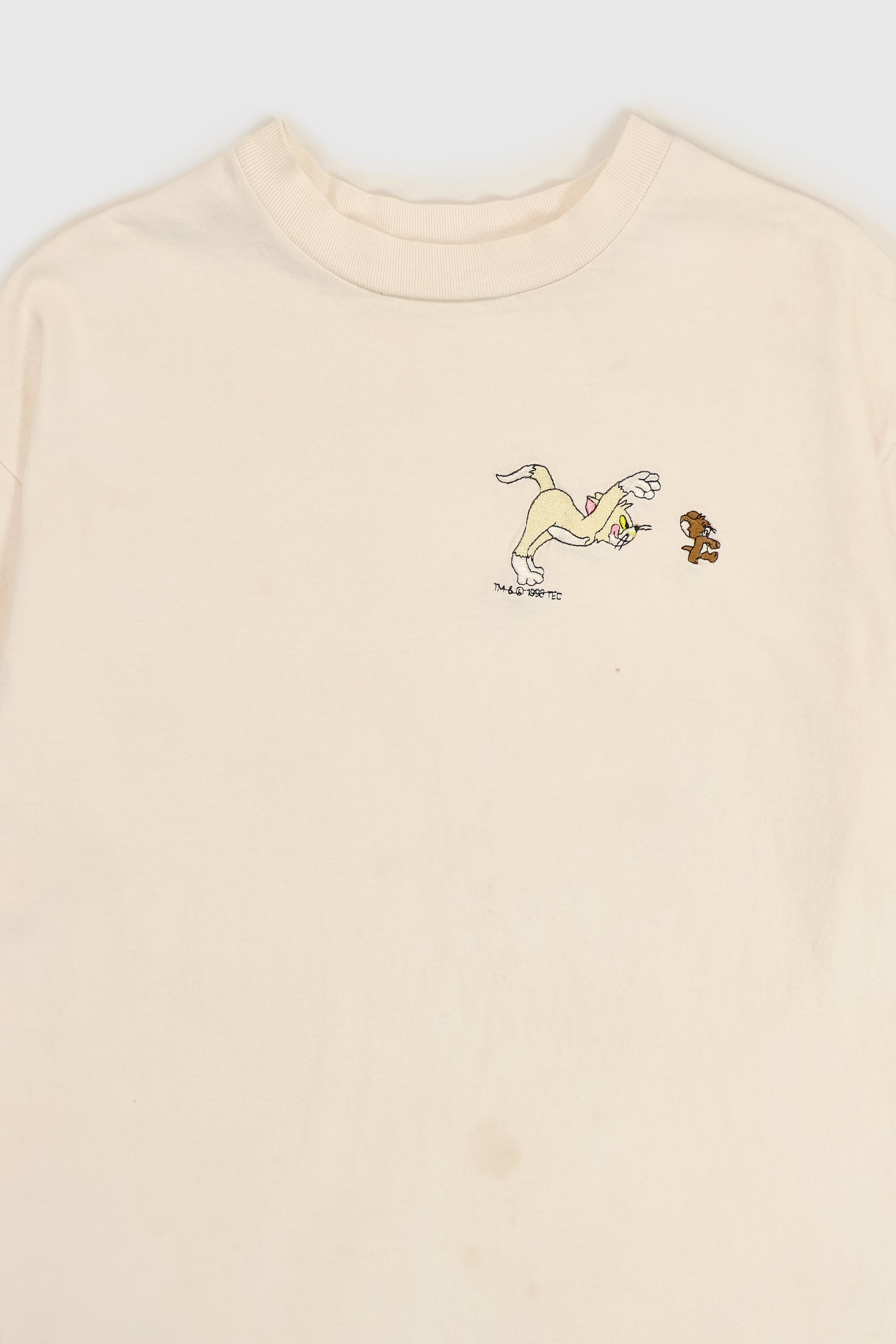 Vintage Embroidered Tom and Jerry Tee Image 1