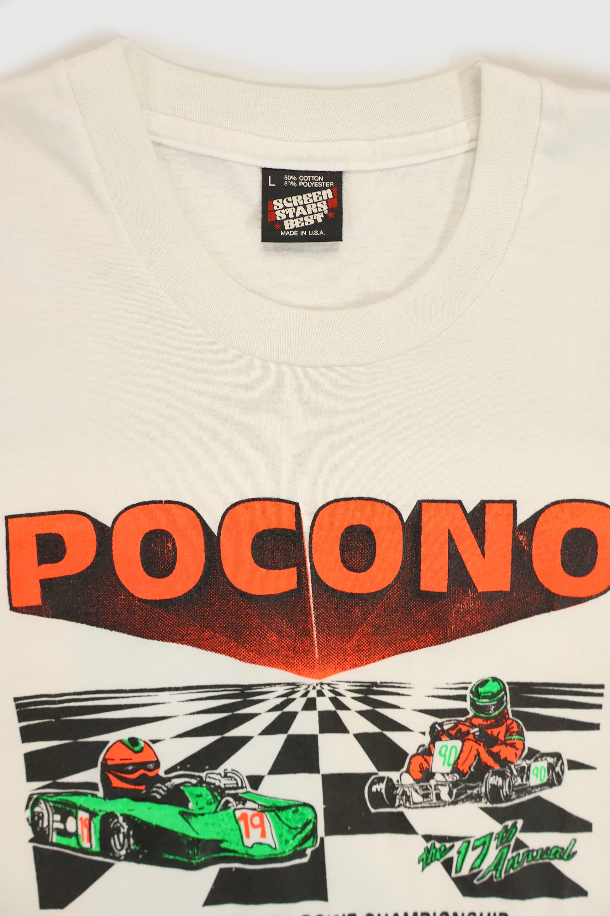 Vintage Pocono International Raceway Tee Image 2