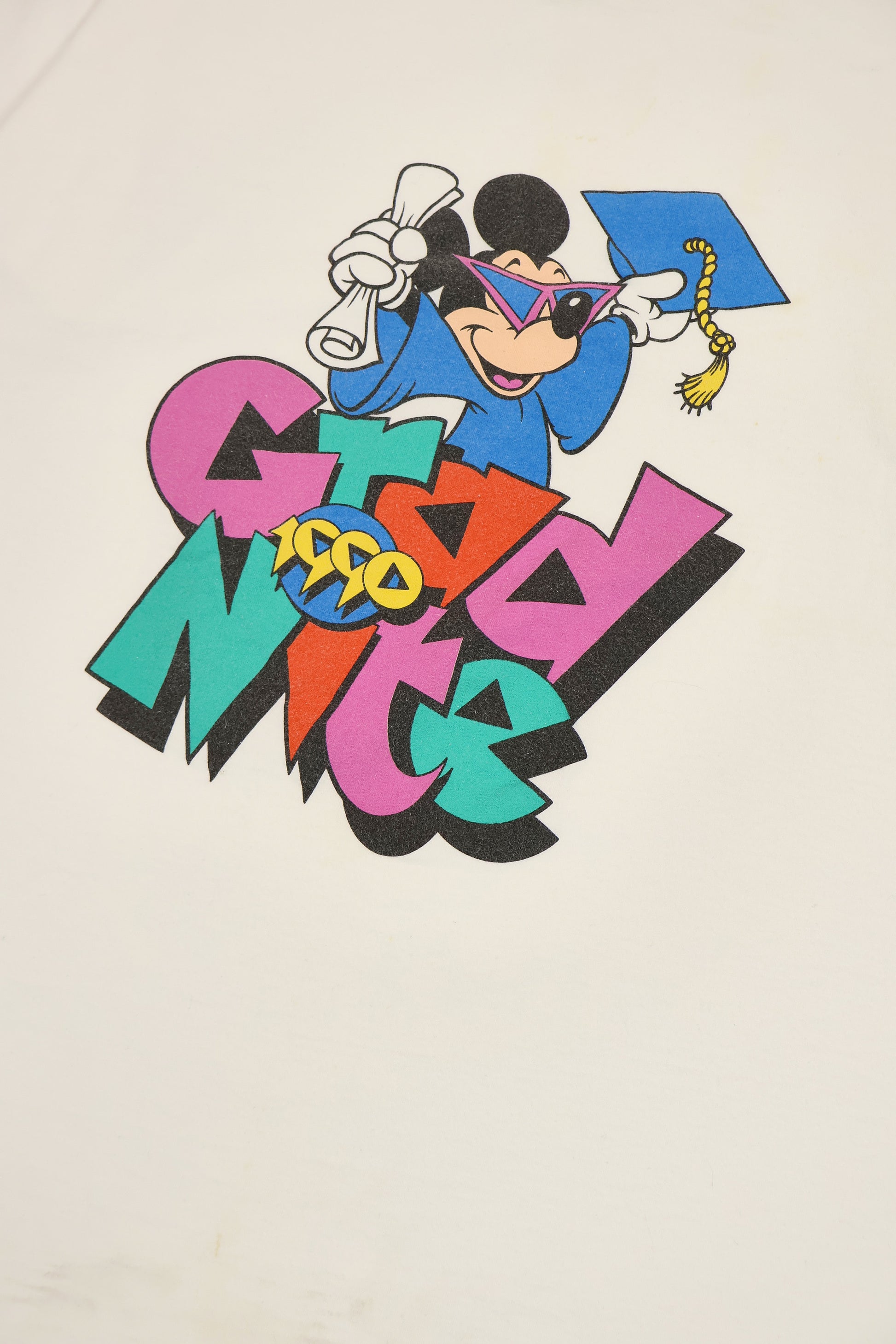 Vintage Mickey Grad Nite 1990 Tee Image 5