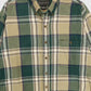 Vintage Green Plaid Button-Down Shirt Image 1