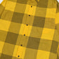 Vintage Yellow Check Pattern Button-Down Shirt Image 2