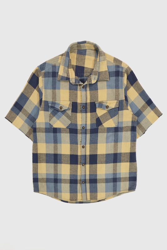 Vintage Short Sleeve Cut Off Button-Down Shirt Image 0
