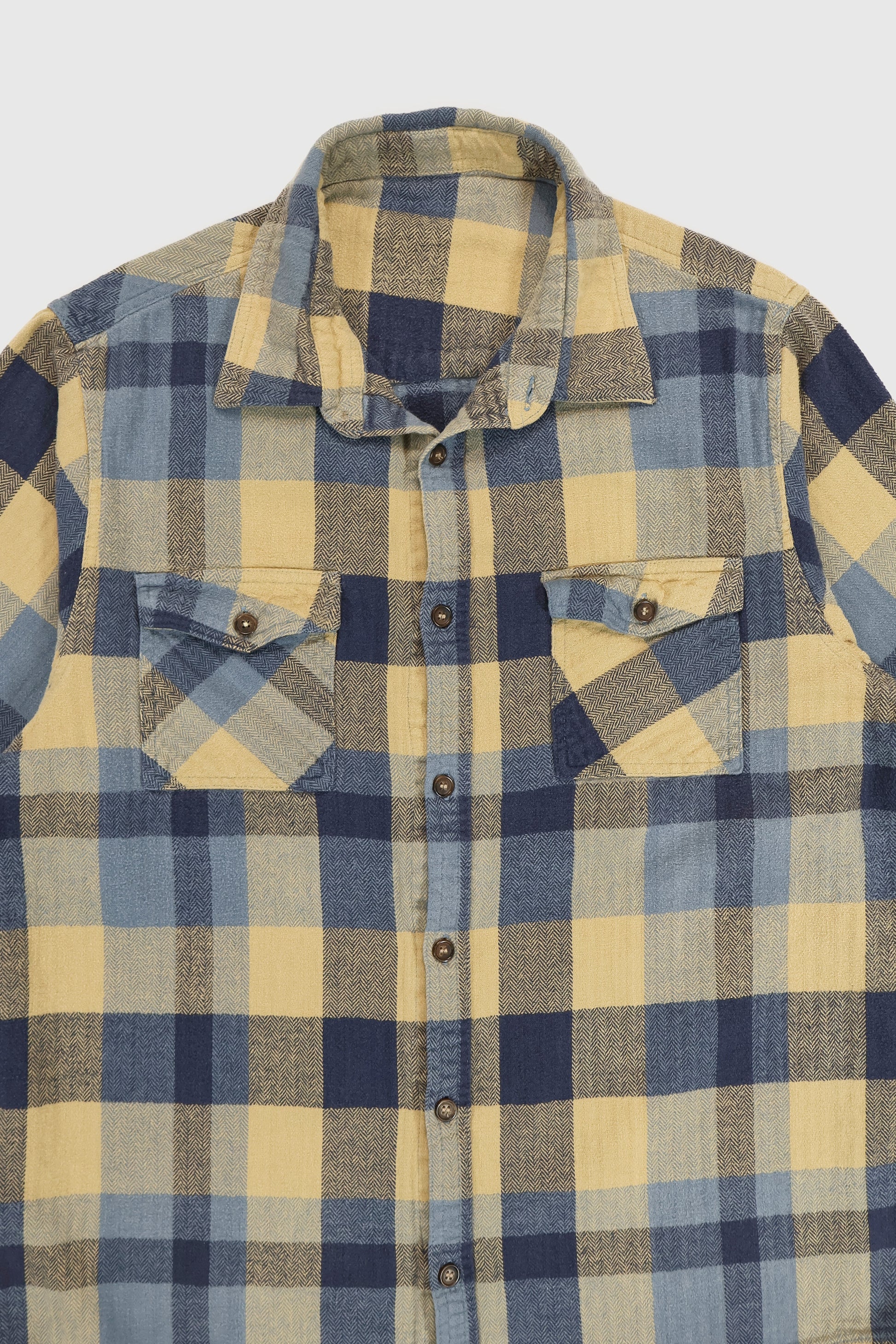 Vintage Short Sleeve Cut Off Button-Down Shirt Image 1