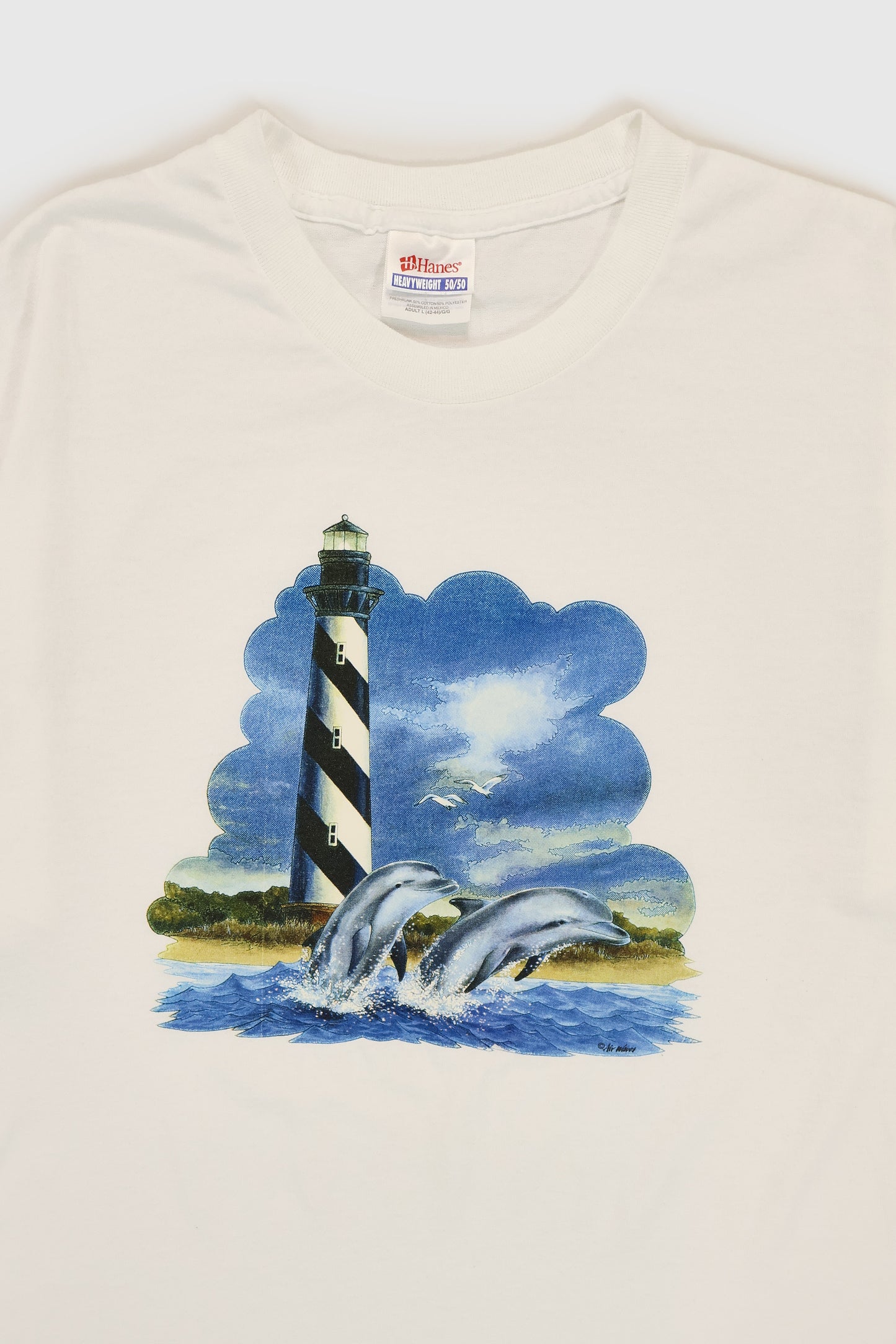 Vintage Dolphins Lighthouse Tee Image 1