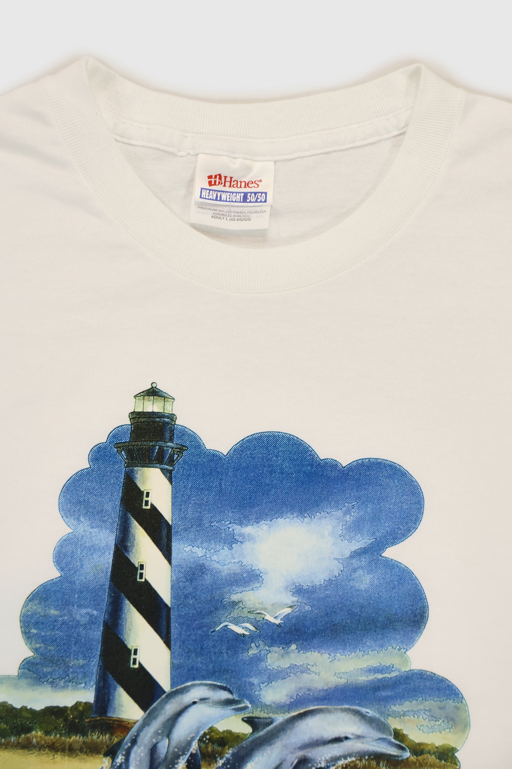 Vintage Dolphins Lighthouse Tee Image 2