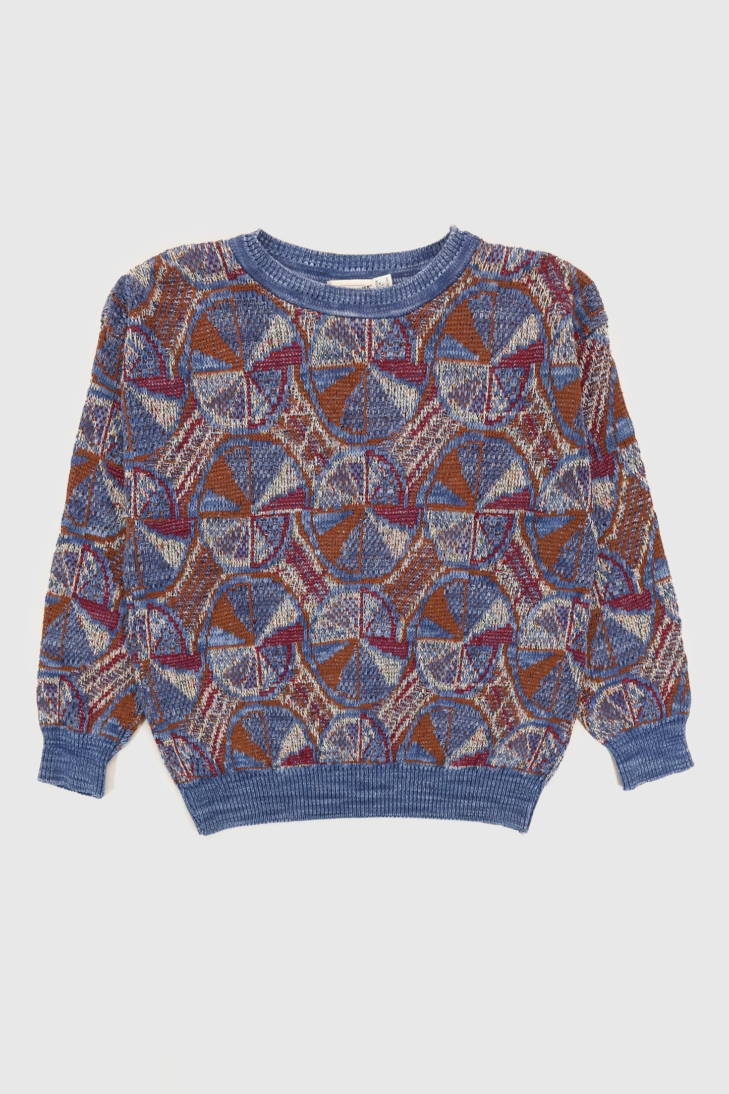 Vintage Geo Pattern Knit Sweater Image 0