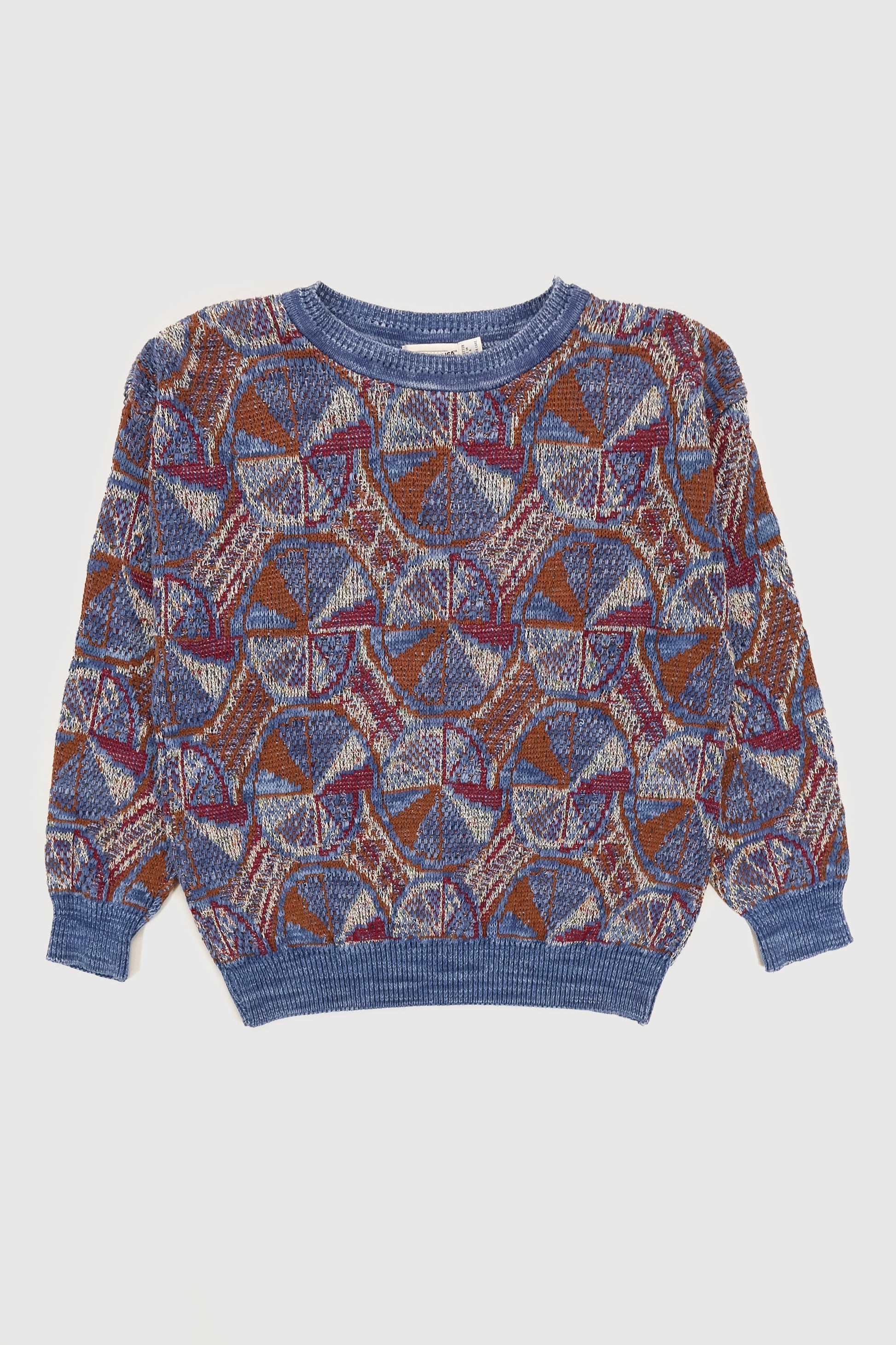 Vintage Geo Pattern Knit Sweater Image 0