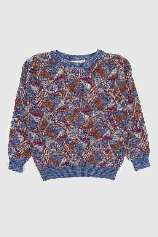 Vintage Geo Pattern Knit Sweater Image 0
