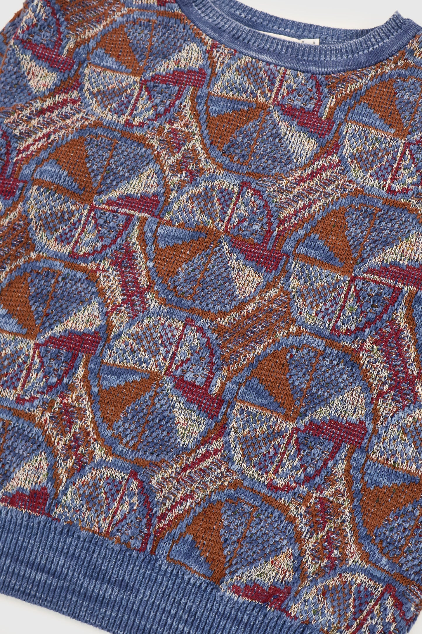 Vintage Geo Pattern Knit Sweater Image 2