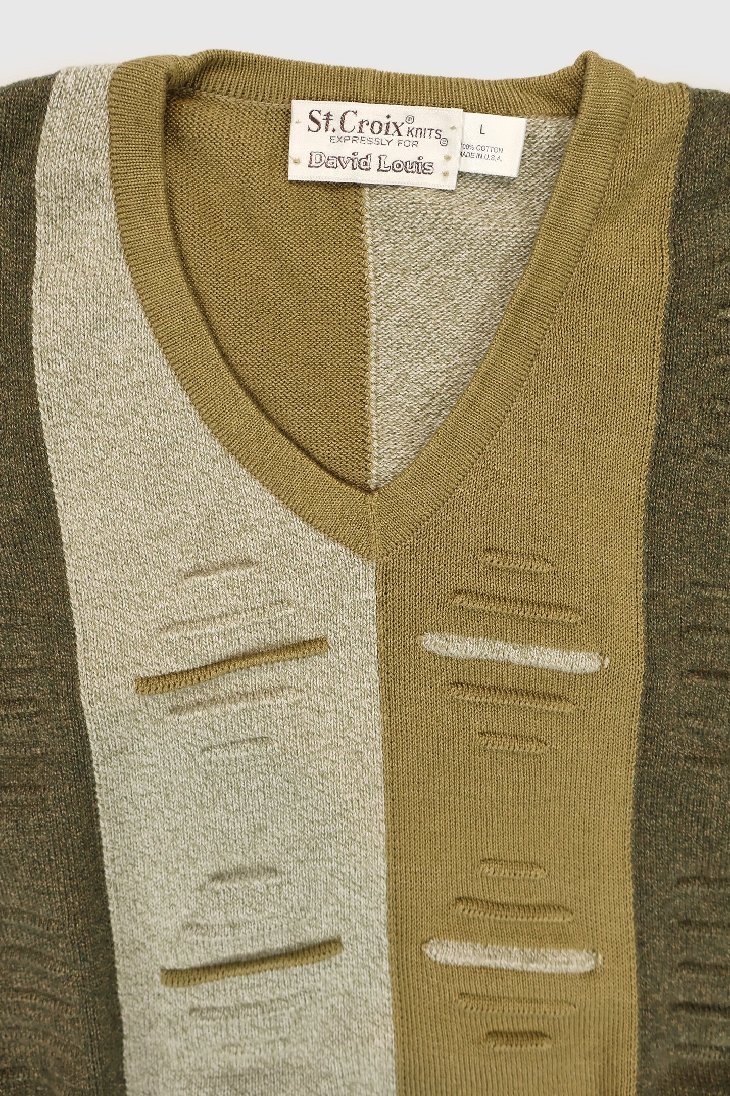 Vintage V-Neck Sweater Image 3