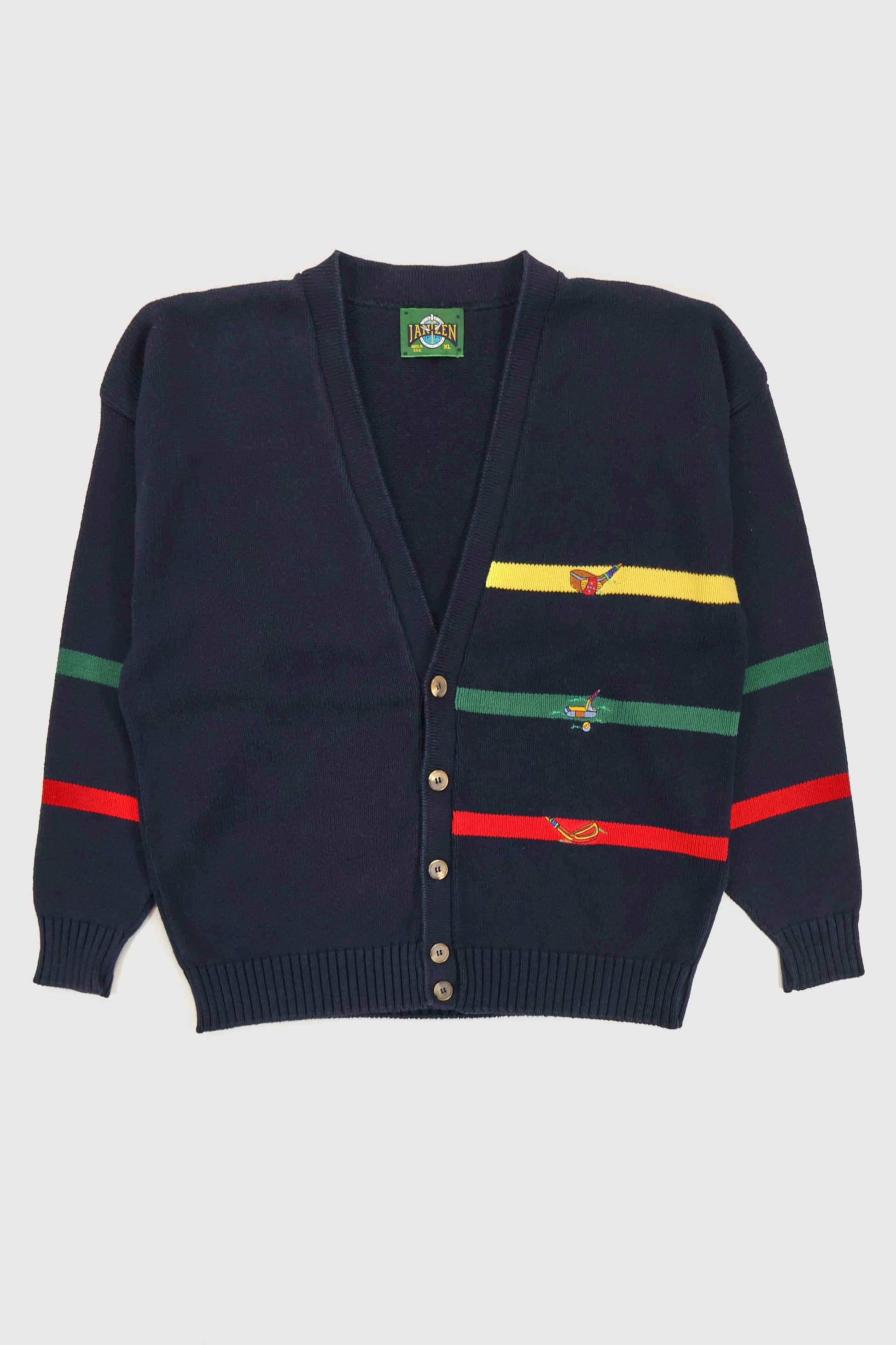 Vintage Golf Cardigan Sweater Image 0