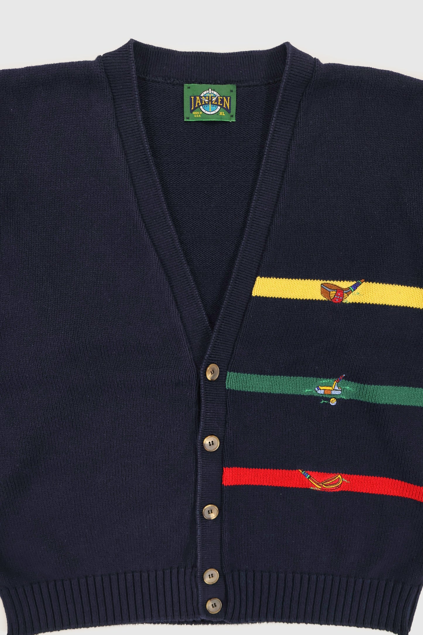 Vintage Golf Cardigan Sweater Image 3