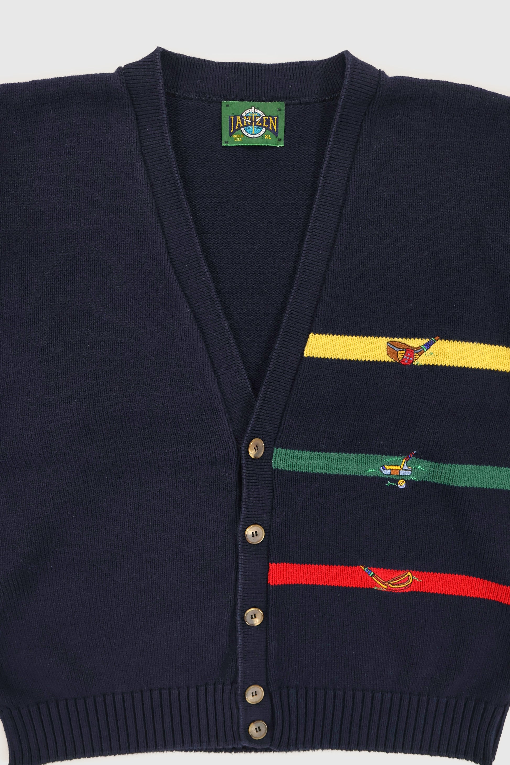 Vintage Golf Cardigan Sweater Image 3