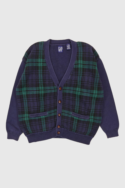 Vintage Gap Plaid Cardigan Sweater Image 0