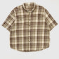 Vintage Short Sleeve Cut Off Button-Down Shirt Image 0
