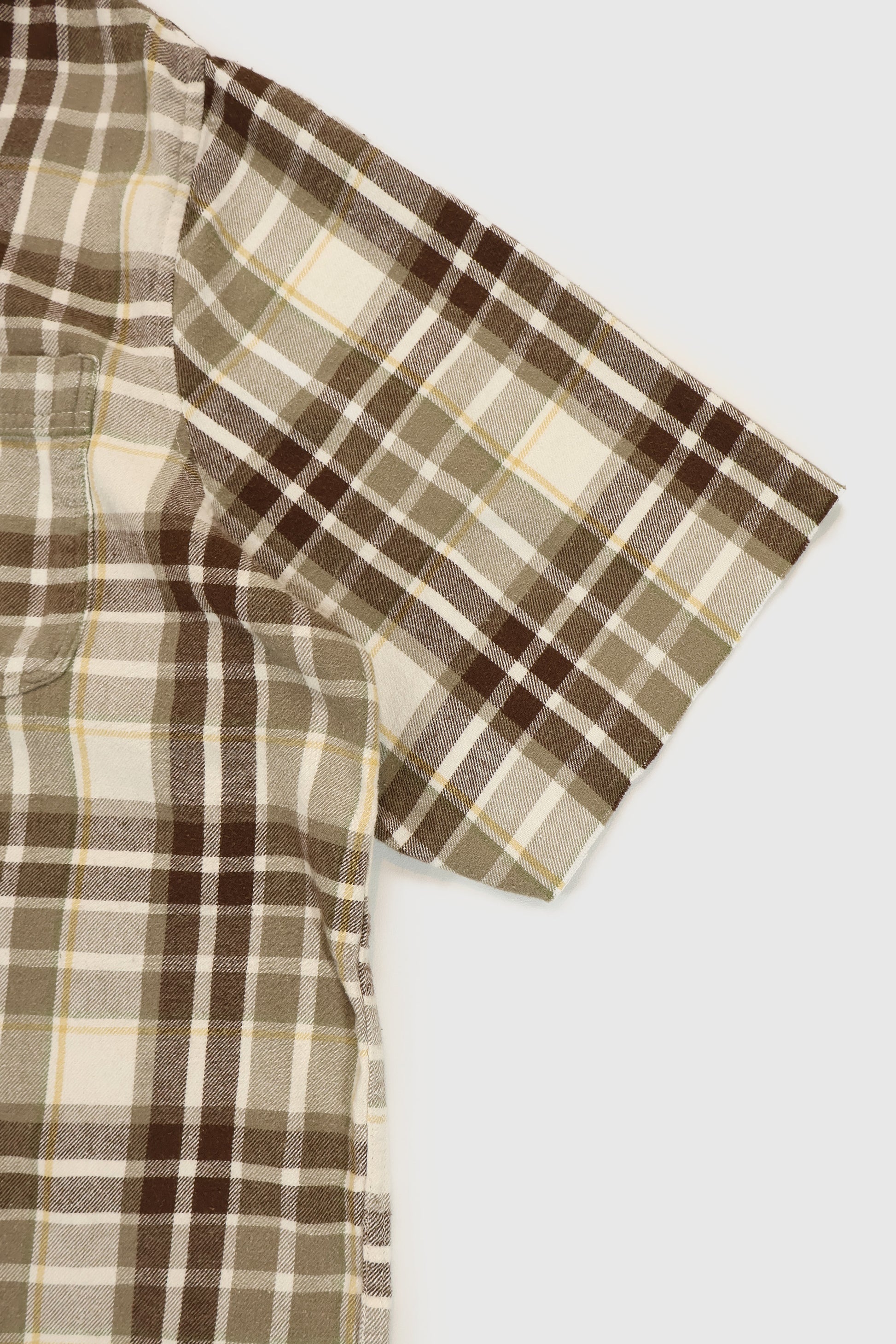 Vintage Short Sleeve Cut Off Button-Down Shirt Image 3