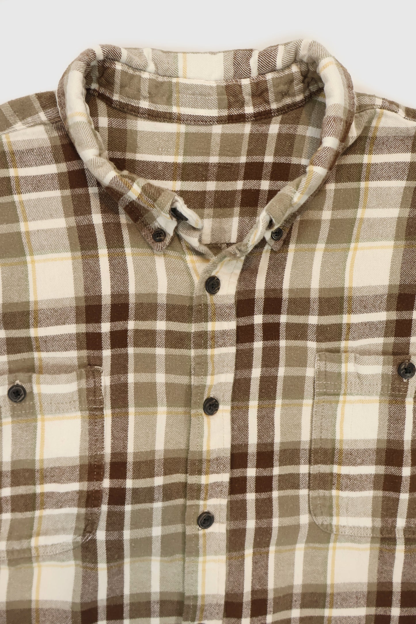 Vintage Short Sleeve Cut Off Button-Down Shirt Image 2