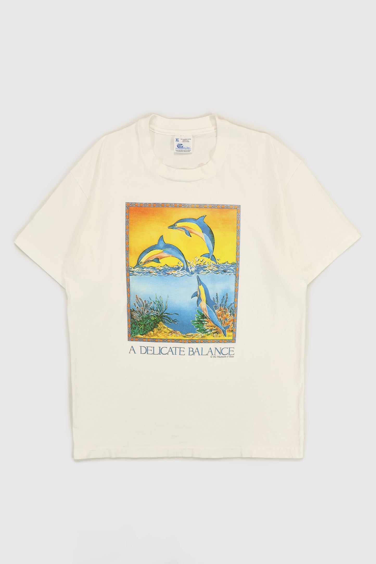 Vintage Dolphins A Delicate Balance Tee Image 0