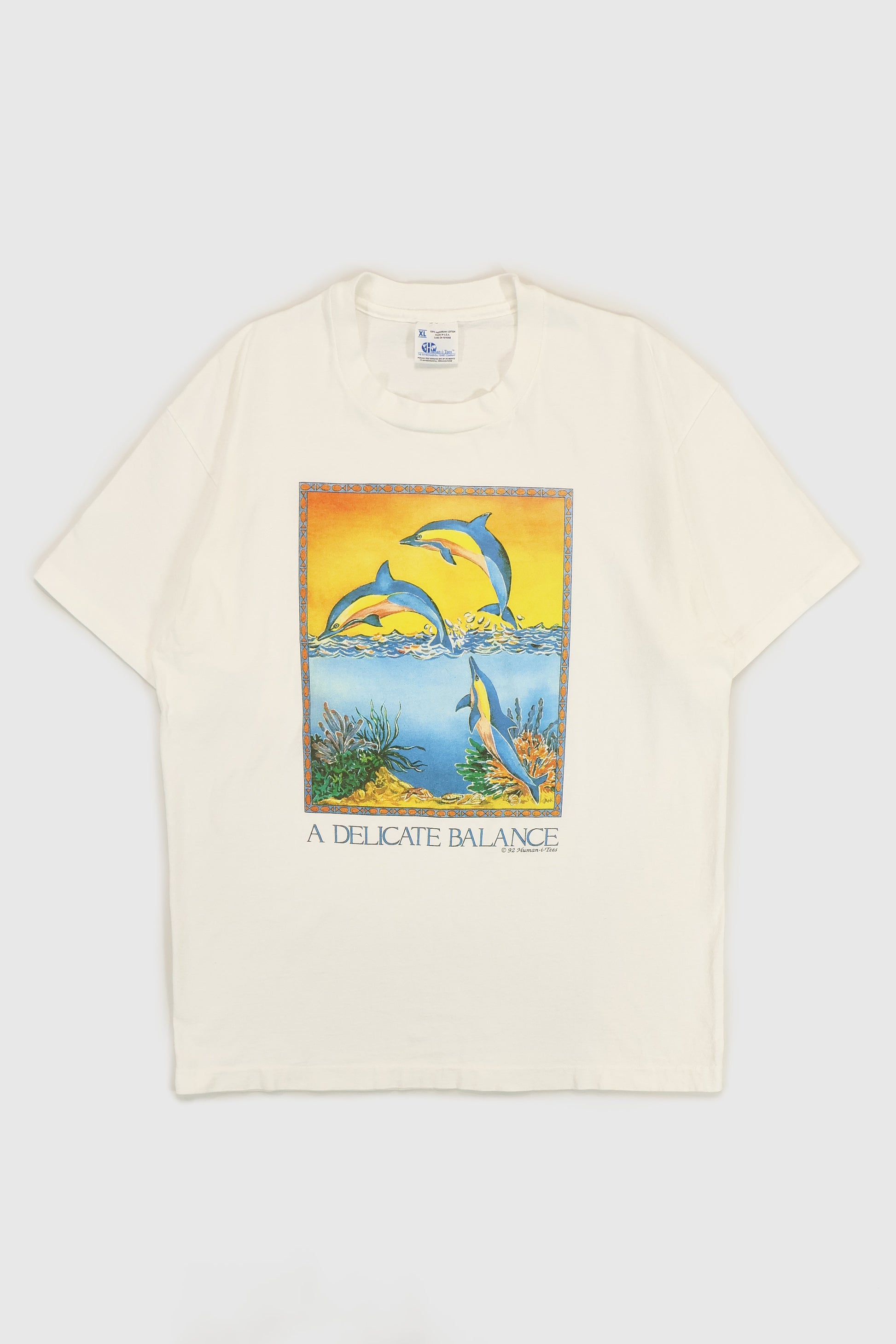 Vintage Dolphins A Delicate Balance Tee Image 0