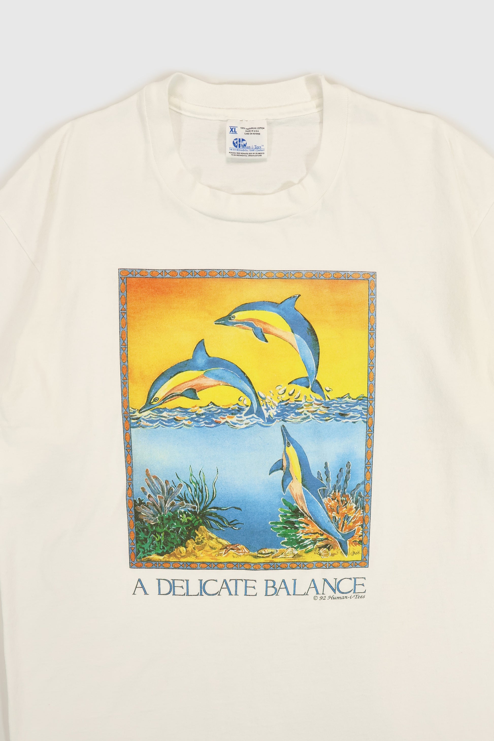 Vintage Dolphins A Delicate Balance Tee Image 1