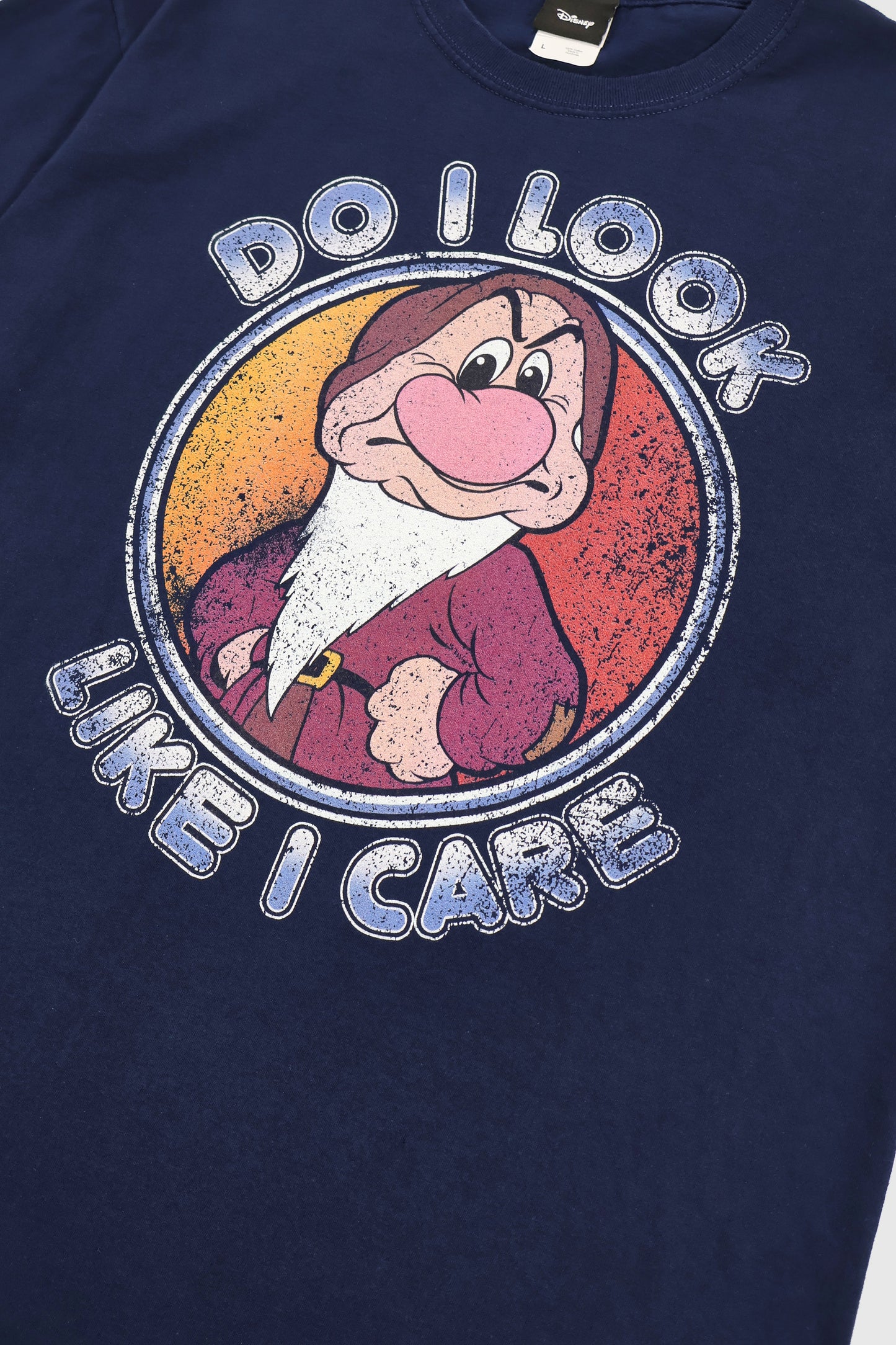 Vintage Grumpy Do I Look Like I Care Tee Image 3