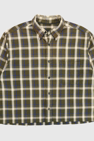 Vintage Cropped Button-Down Shirt