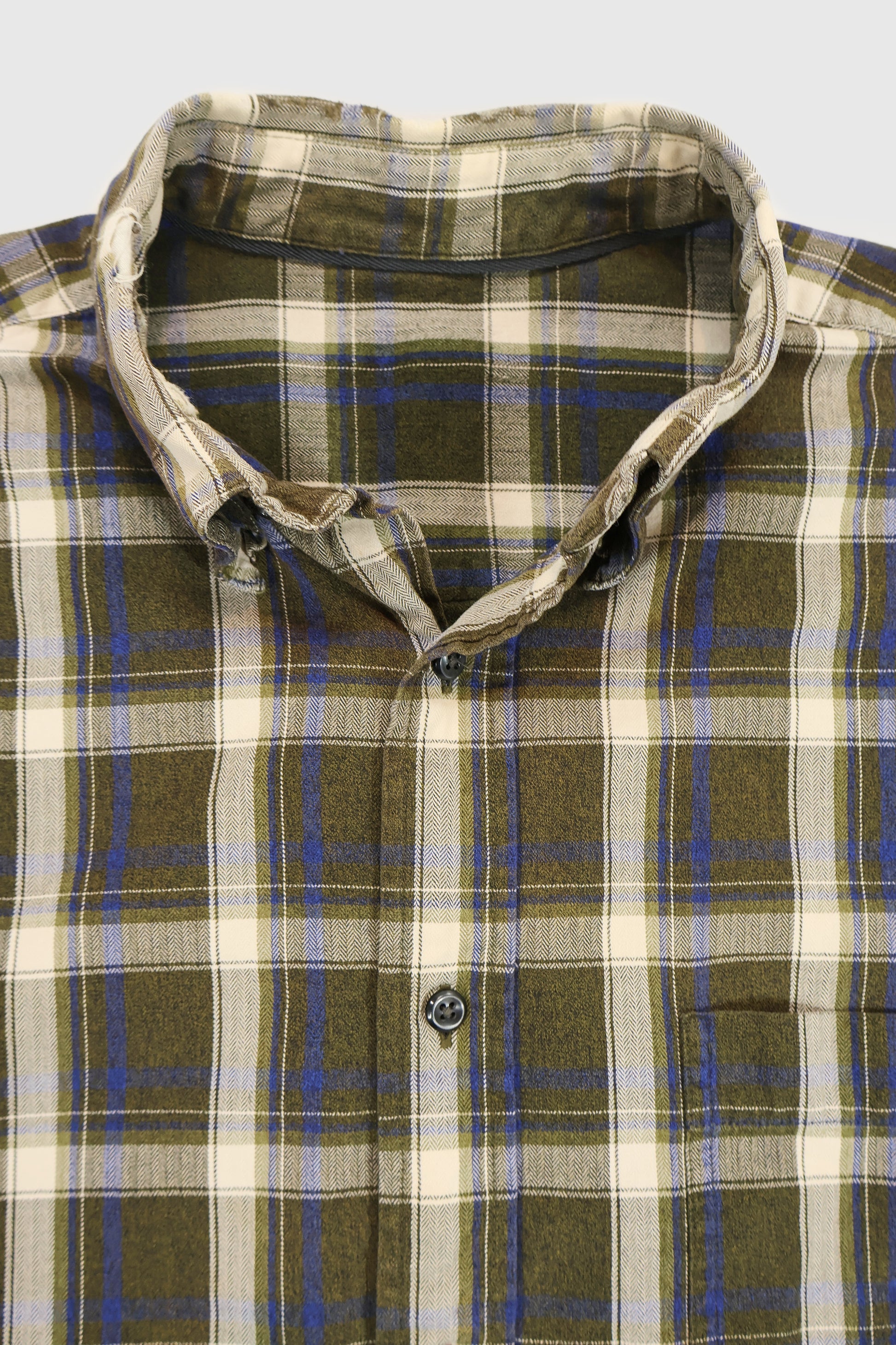 Vintage Cropped Button-Down Shirt Image 2