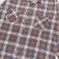 Vintage Blue Plaid Button-Down Shirt Image 3