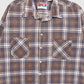 Vintage Blue Plaid Button-Down Shirt Image 1