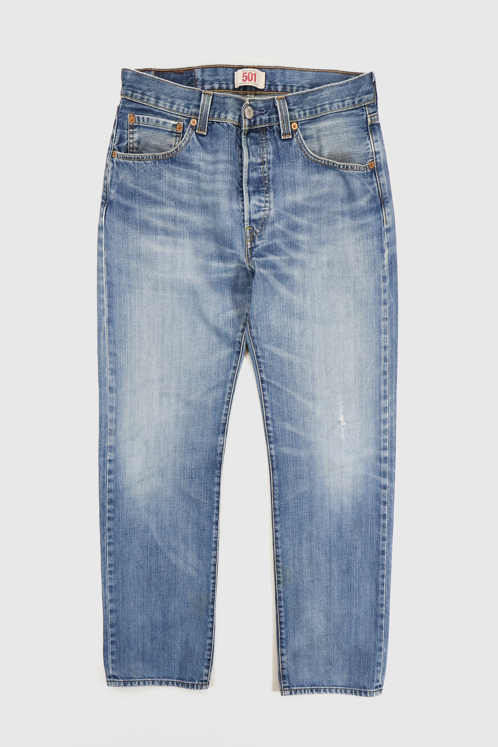 Vintage Levi's 501 Straight Fit Button Fly Jeans Image 0