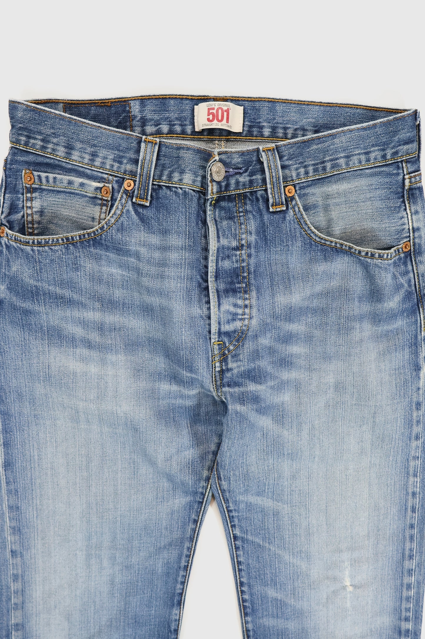 Vintage Levi's 501 Straight Fit Button Fly Jeans Image 5