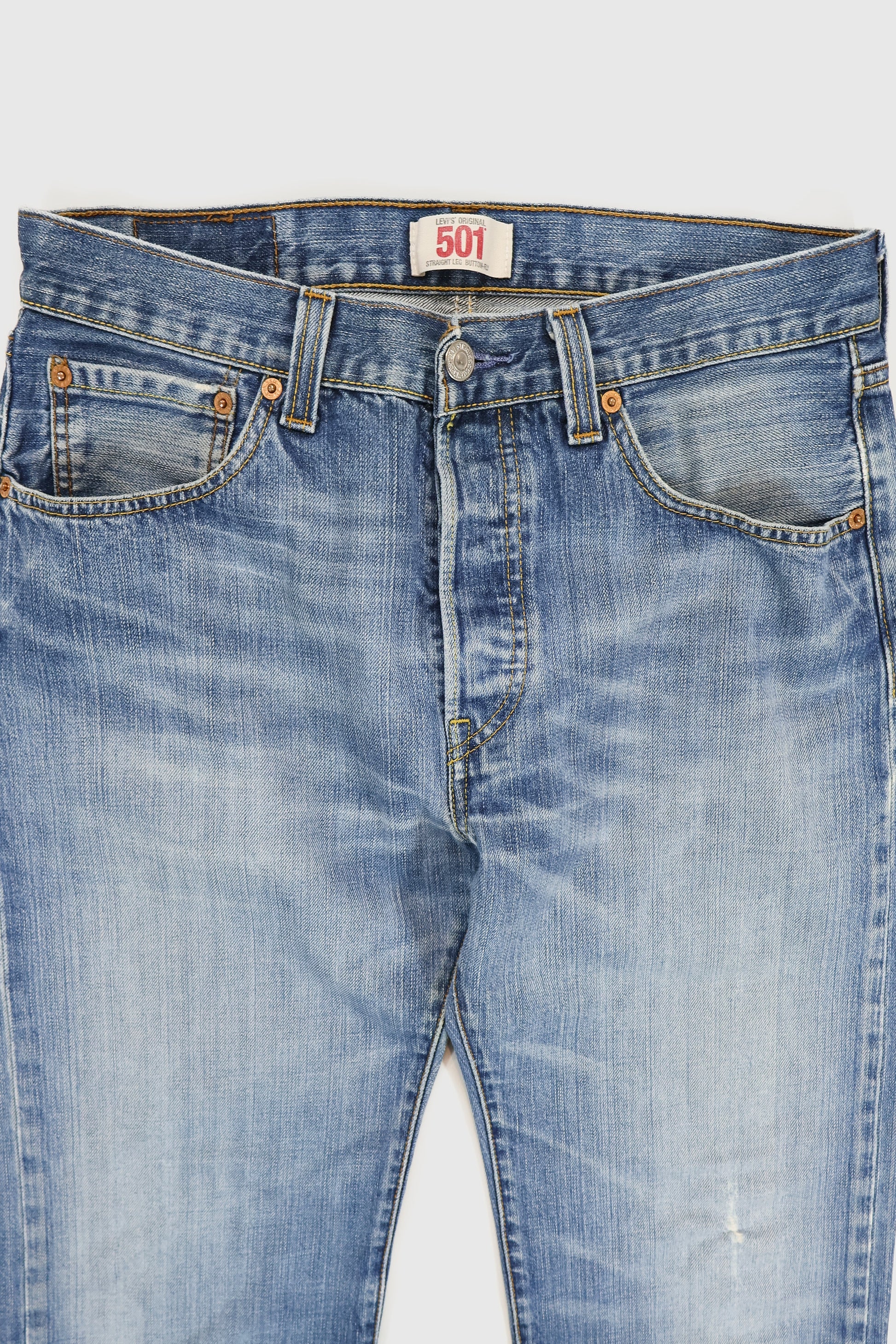 Vintage Levi's 501 Straight Fit Button Fly Jeans Image 5