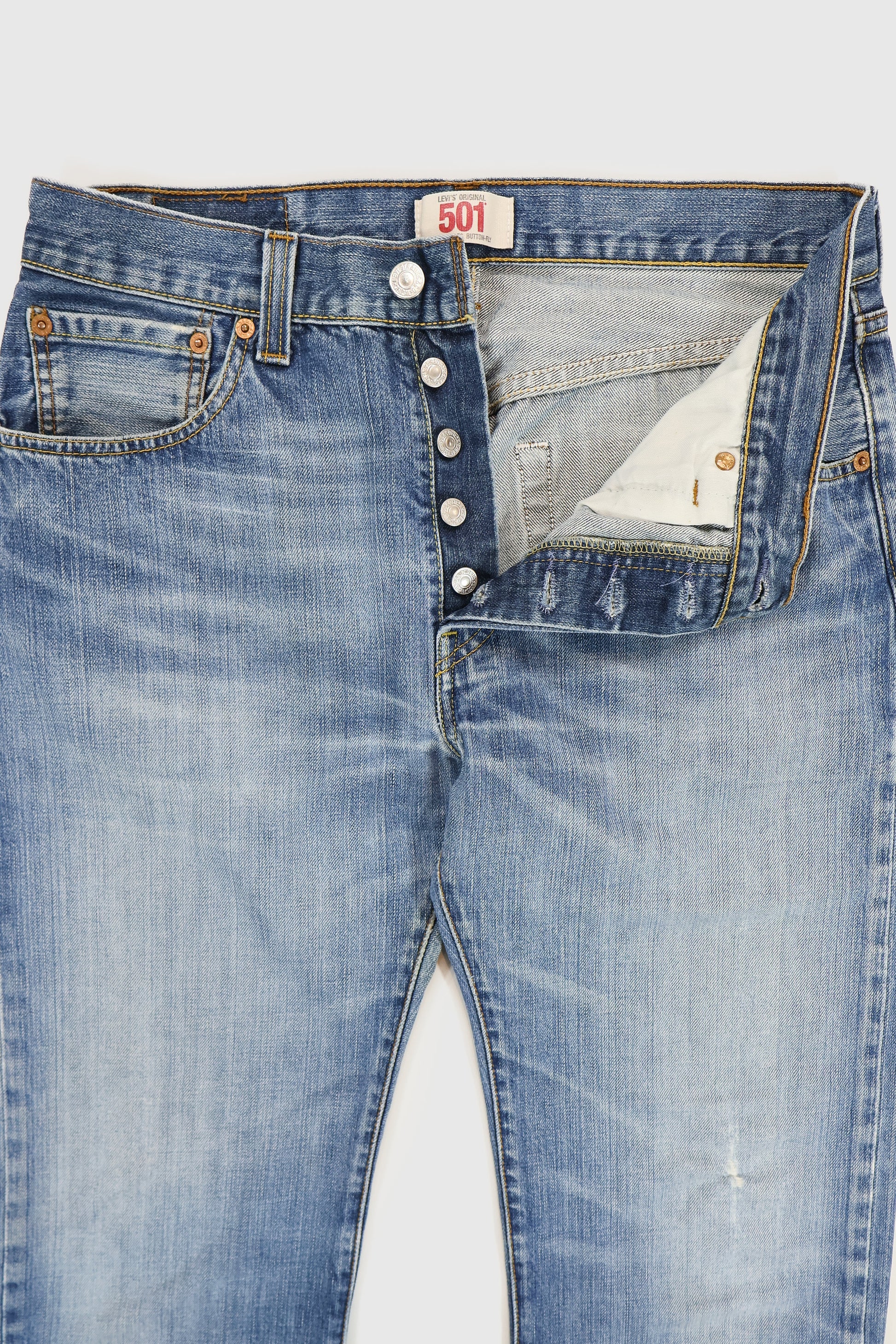 Vintage Levi's 501 Straight Fit Button Fly Jeans Image 2