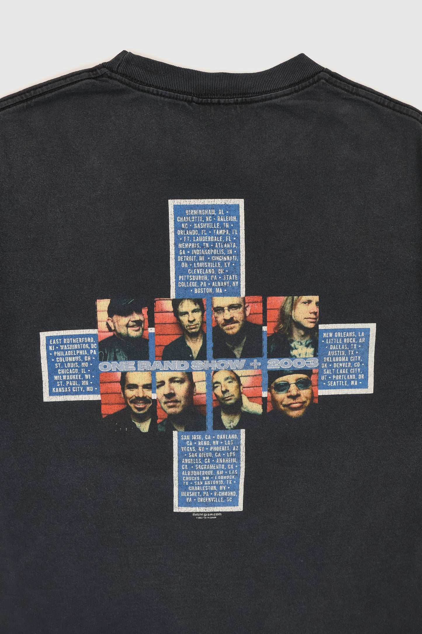 Vintage Tim McGraw One Band Show 2003 Tour Tee Image 7