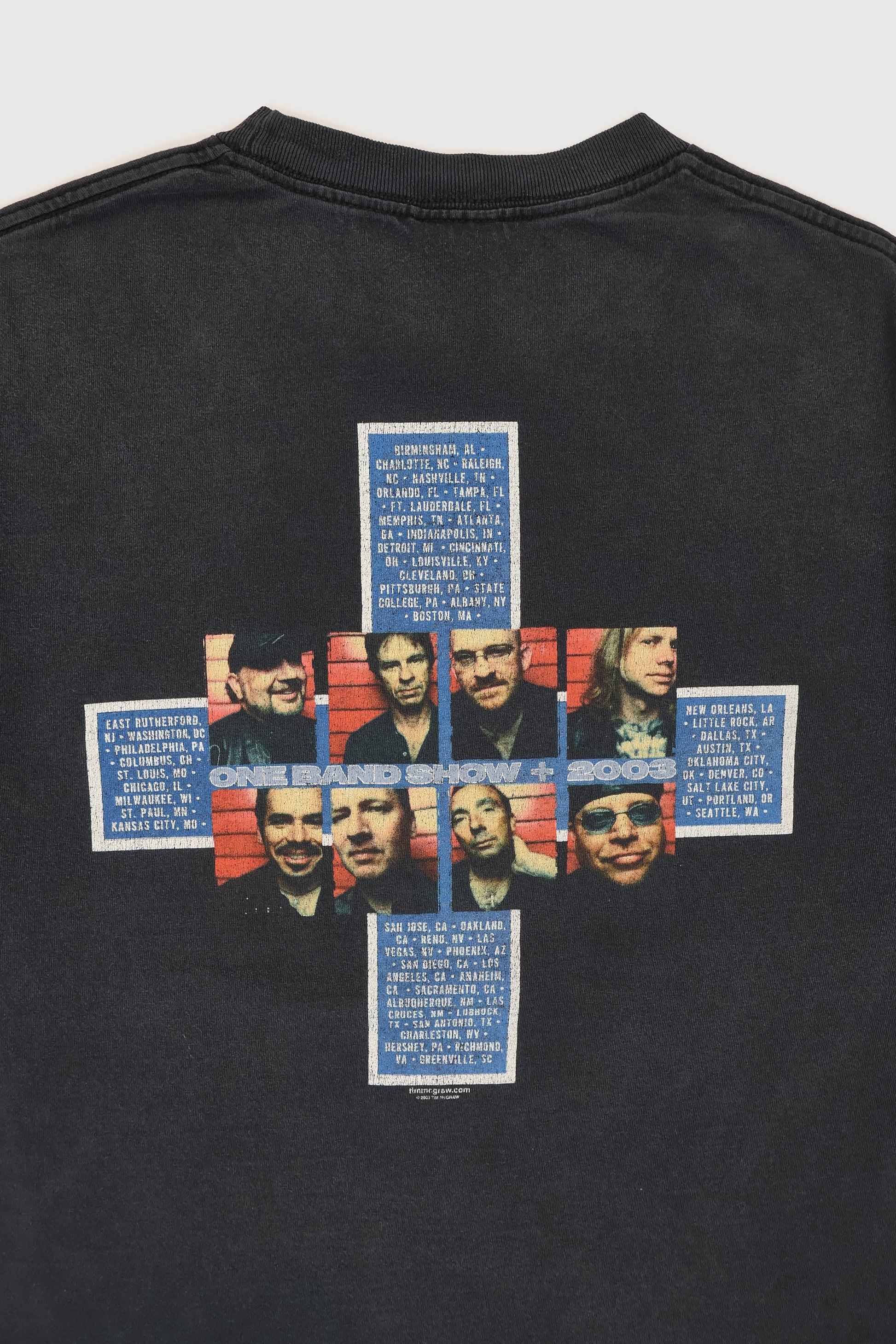 Vintage Tim McGraw One Band Show 2003 Tour Tee Image 7