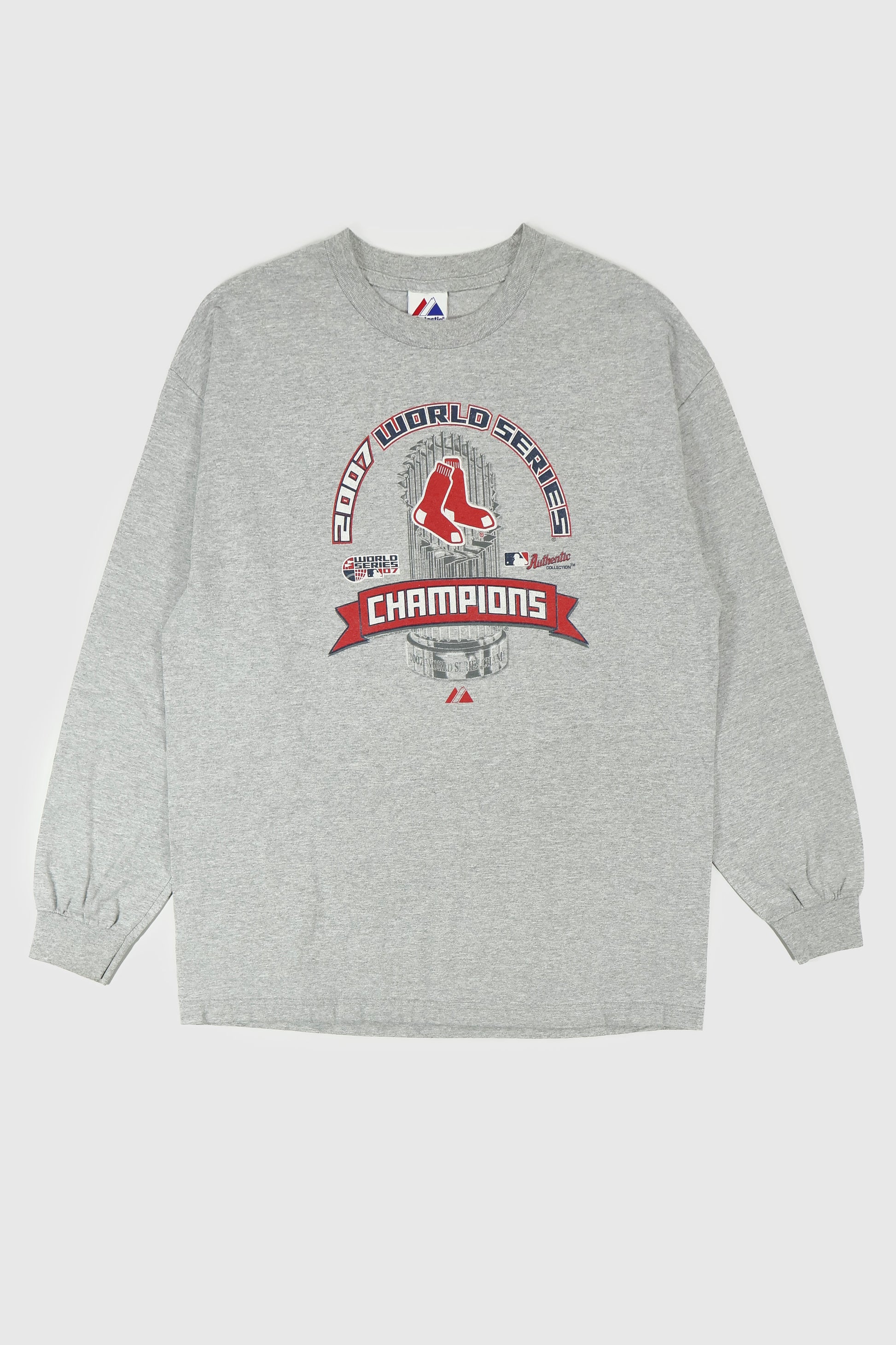 Vintage Boston Red Sox 2007 World Series Champions Long Sleeve Tee Image 0