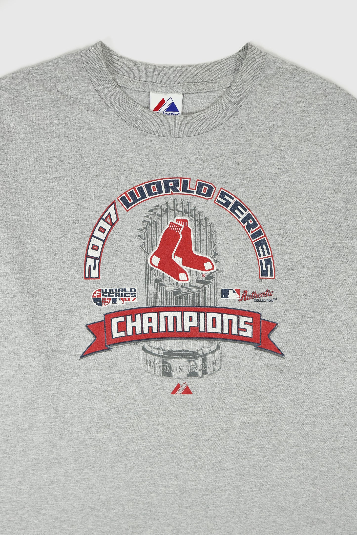 Vintage Boston Red Sox 2007 World Series Champions Long Sleeve Tee Image 1