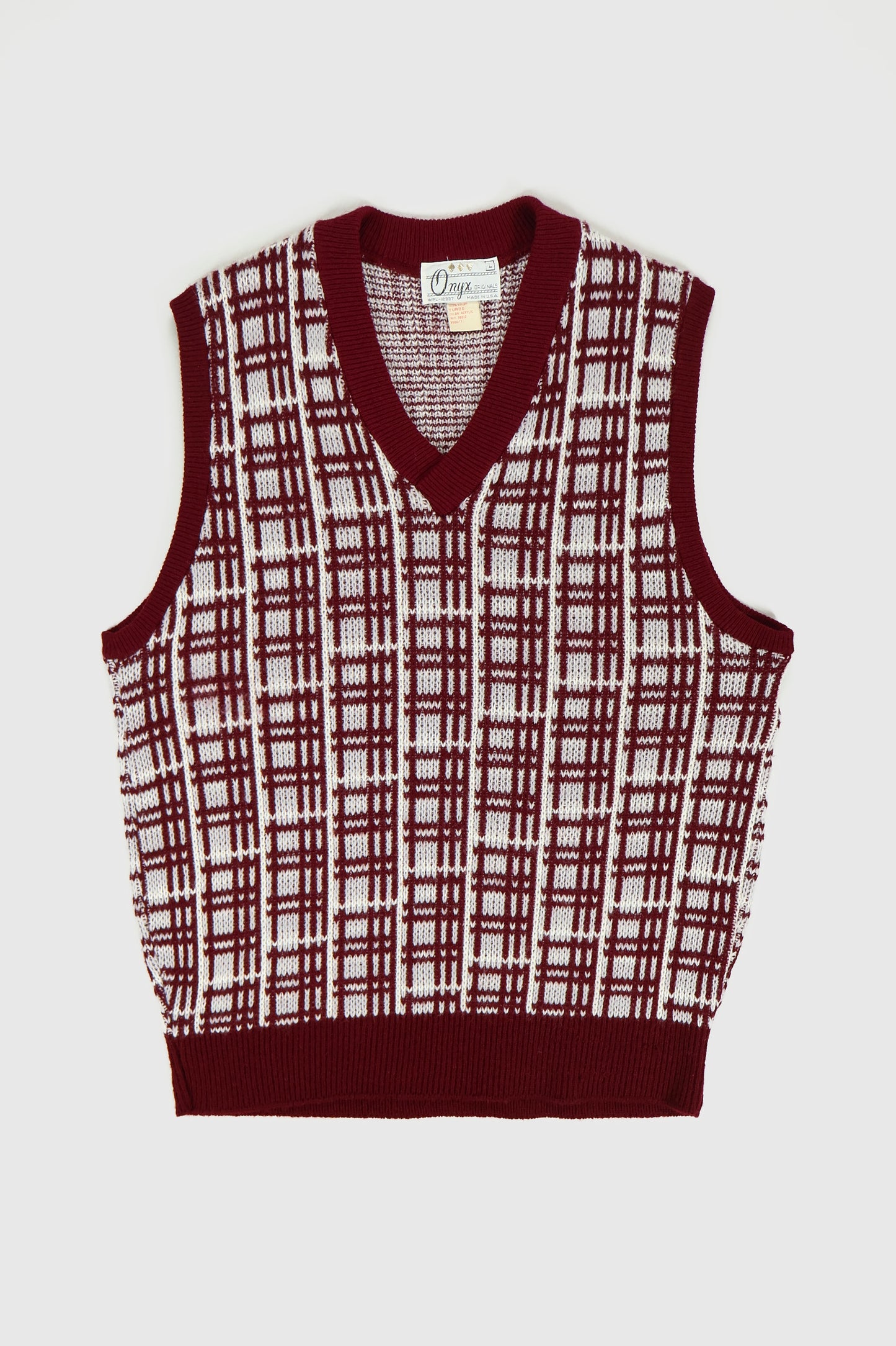 Vintage V-Neck Sweater Vest Image 0