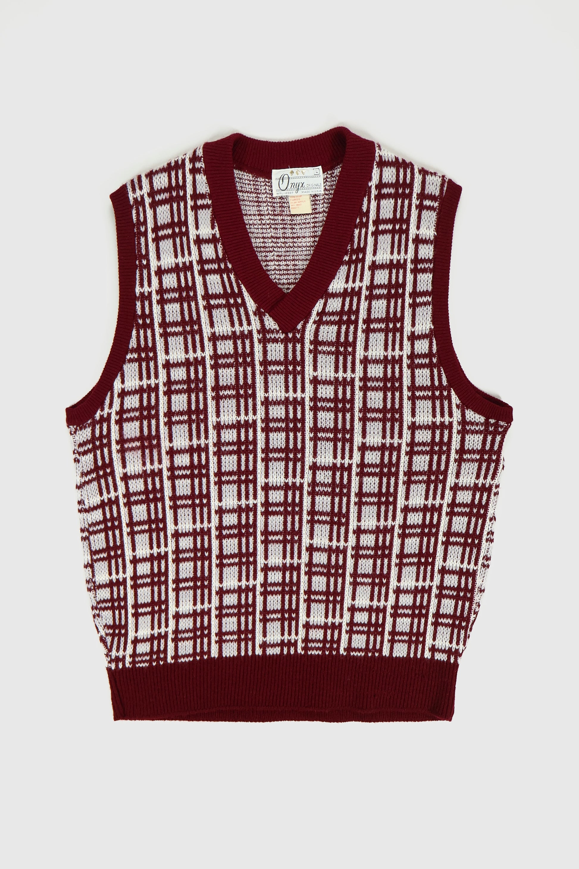 Vintage V-Neck Sweater Vest Image 0