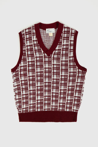Vintage V-Neck Sweater Vest