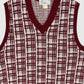 Vintage V-Neck Sweater Vest Image 1